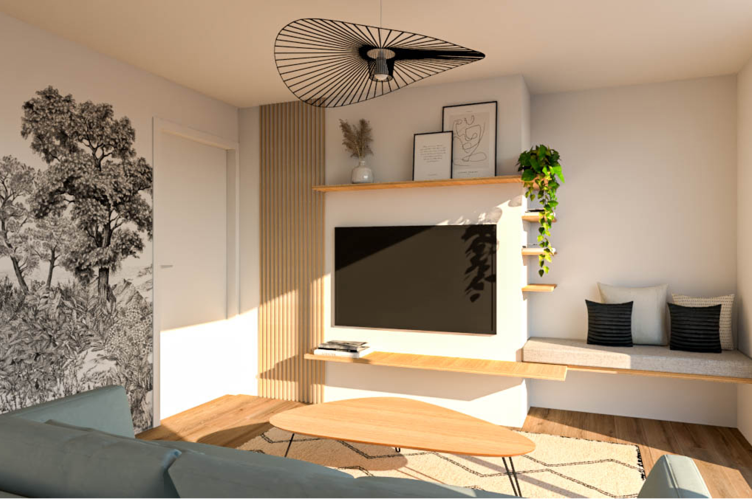 Aménagement 3D d’un appartement VEFA – Metz-Tessy