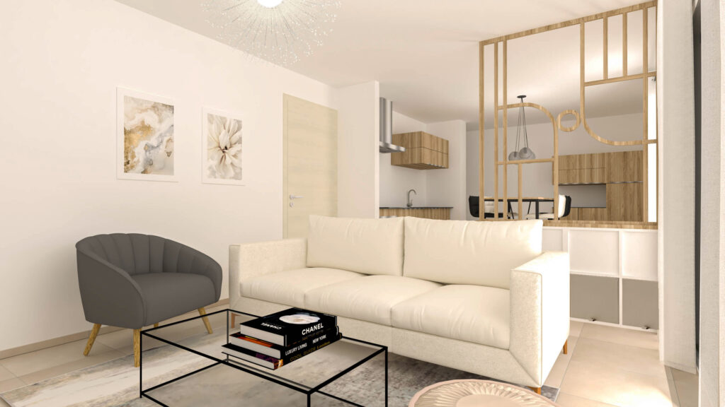 Projet Dolce - Appartement Annecy le Vieux - Accompagnement agencement et décoration intérieure